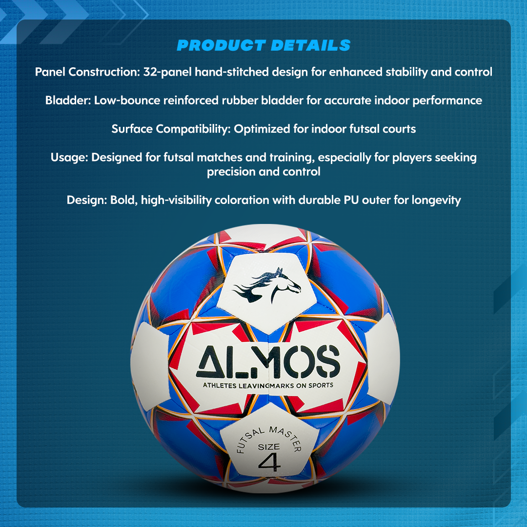 Almos Futsal Master Soccer Ball - Size 4