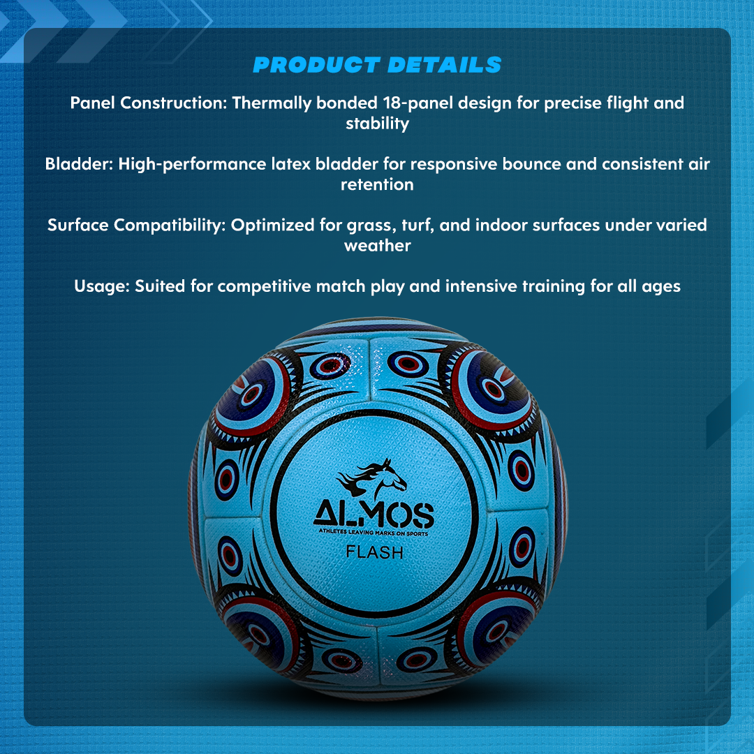 Almos Flash Match Soccer Ball - Size 5
