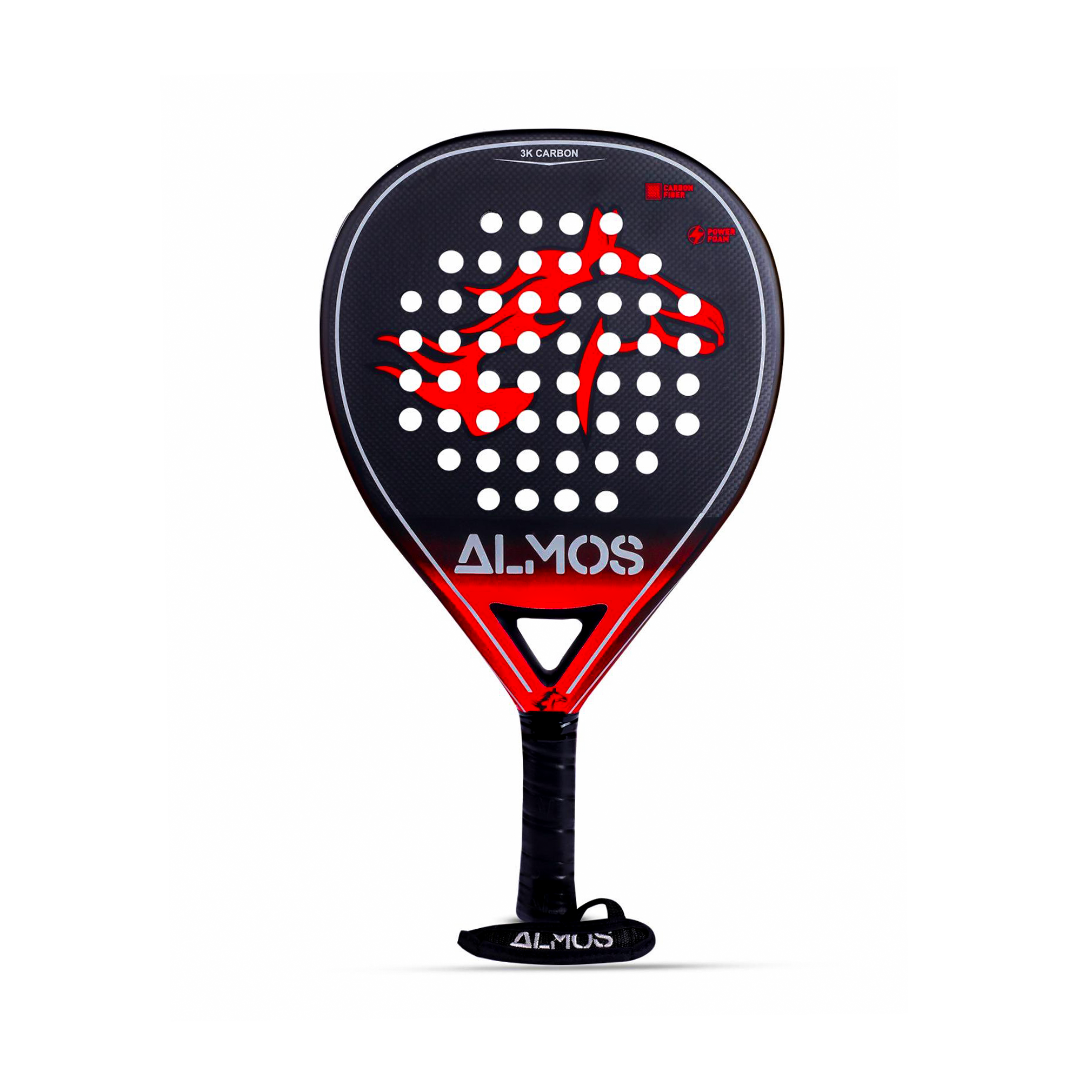 Almos SHAH X 3k Carbon Fibre Padel Racket