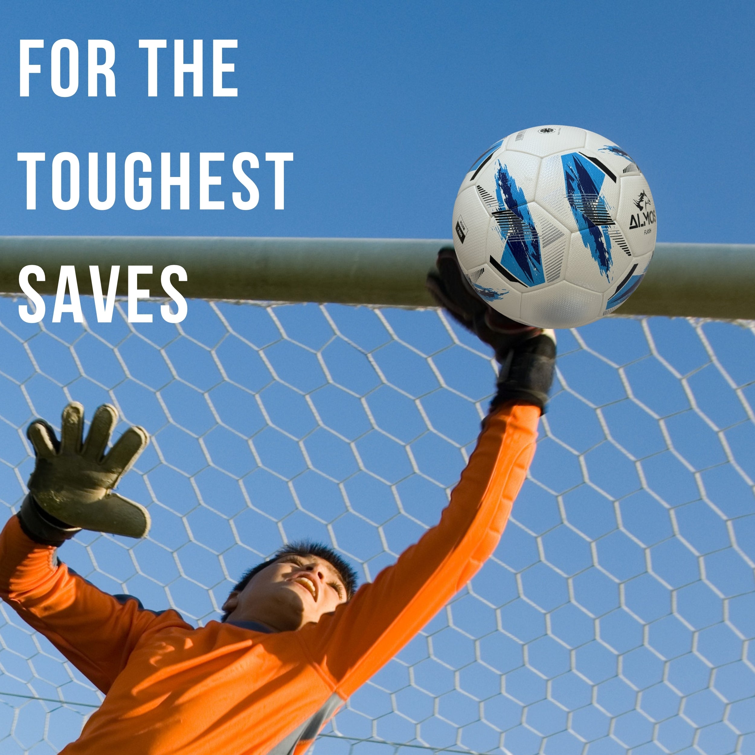 Almos Soccer Max Pro Gel Goalkeeper Gloves – Red & Black | Sizes 7–9