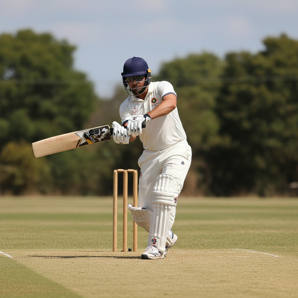 Almos Sports Wooden English Willow Academy Edition Cricket Bat - Ideal for Practice & Training
