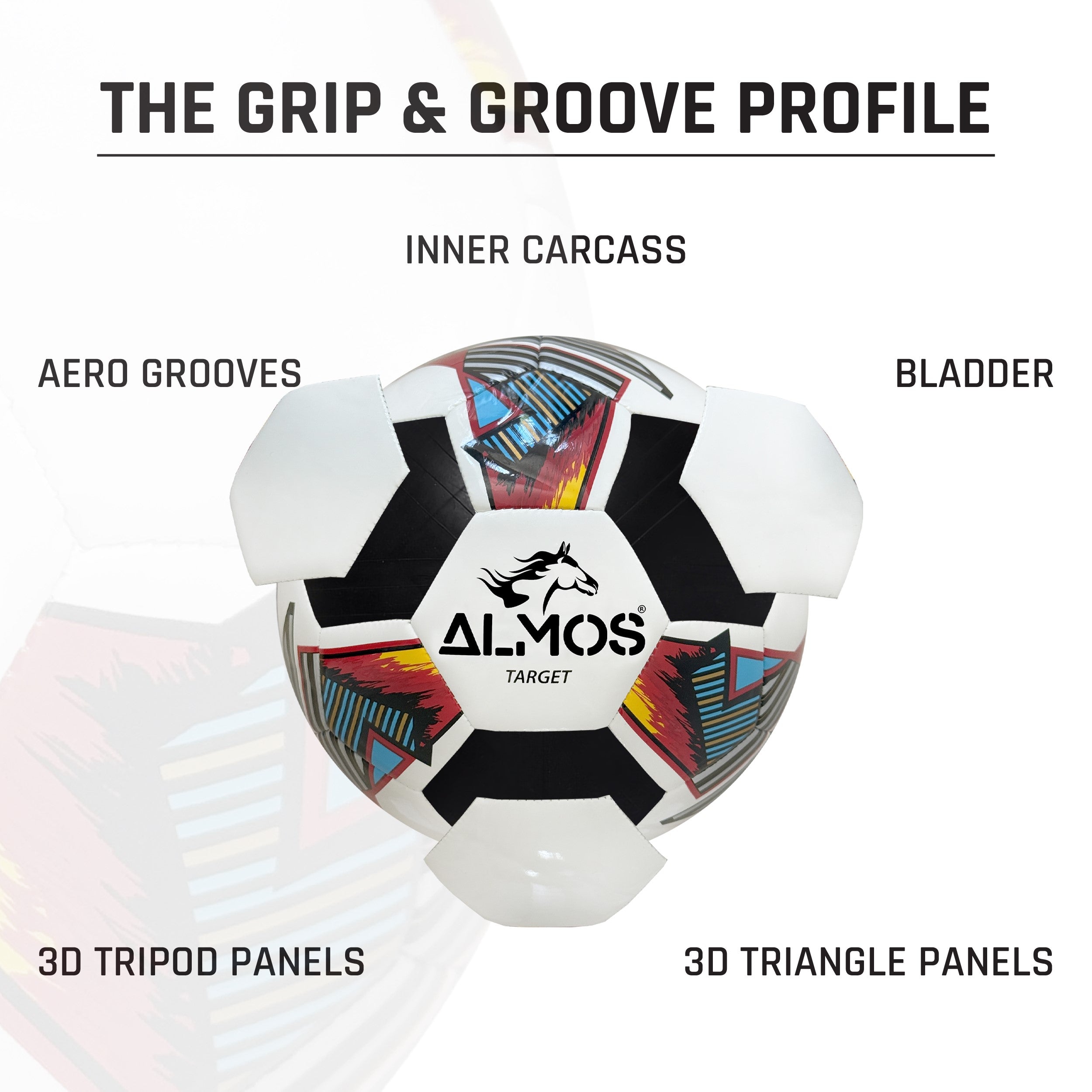 Almos Target Soccer Ball – Club & Match Ready | Size 4 & 5