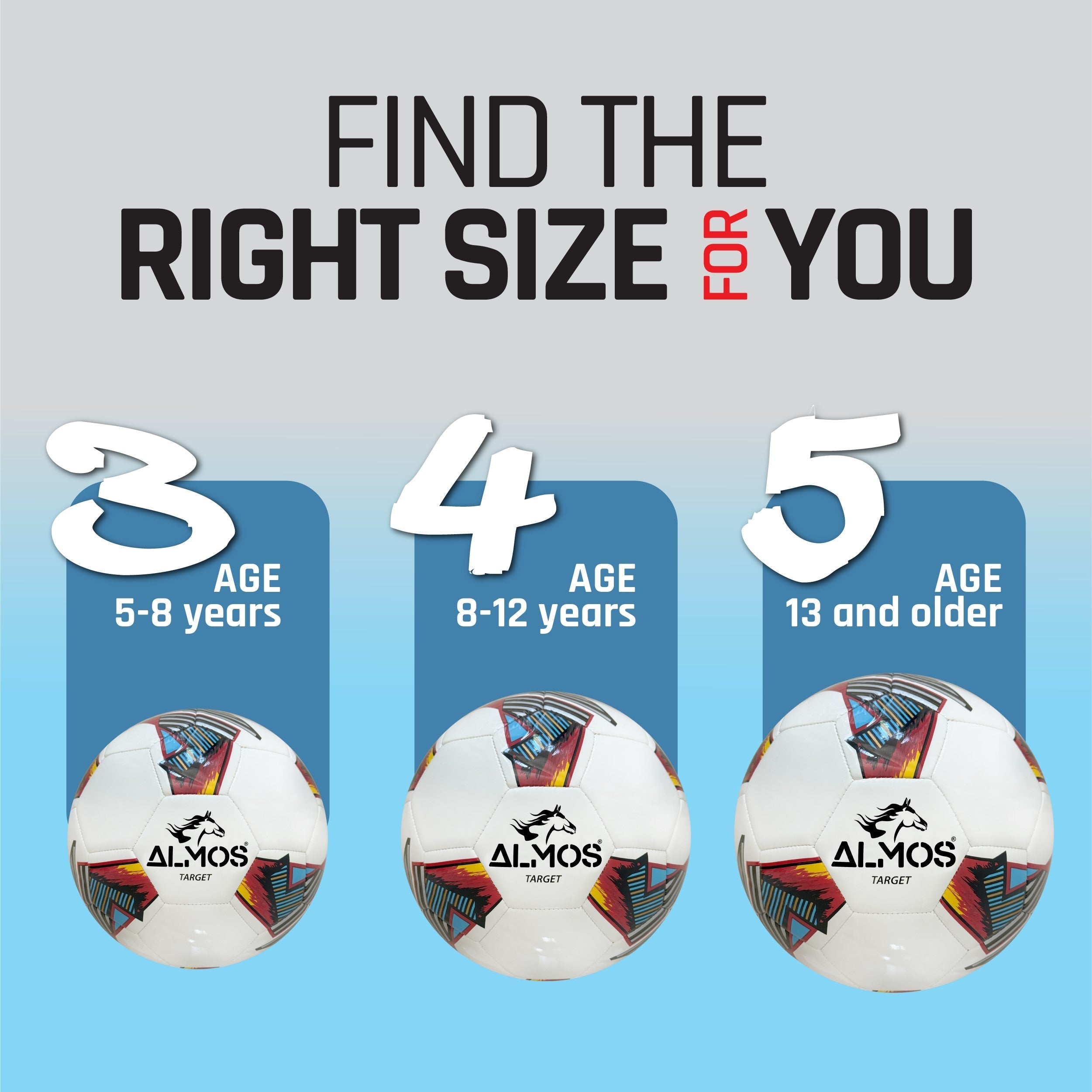 Almos Target Soccer Ball – Club & Match Ready | Size 4 & 5