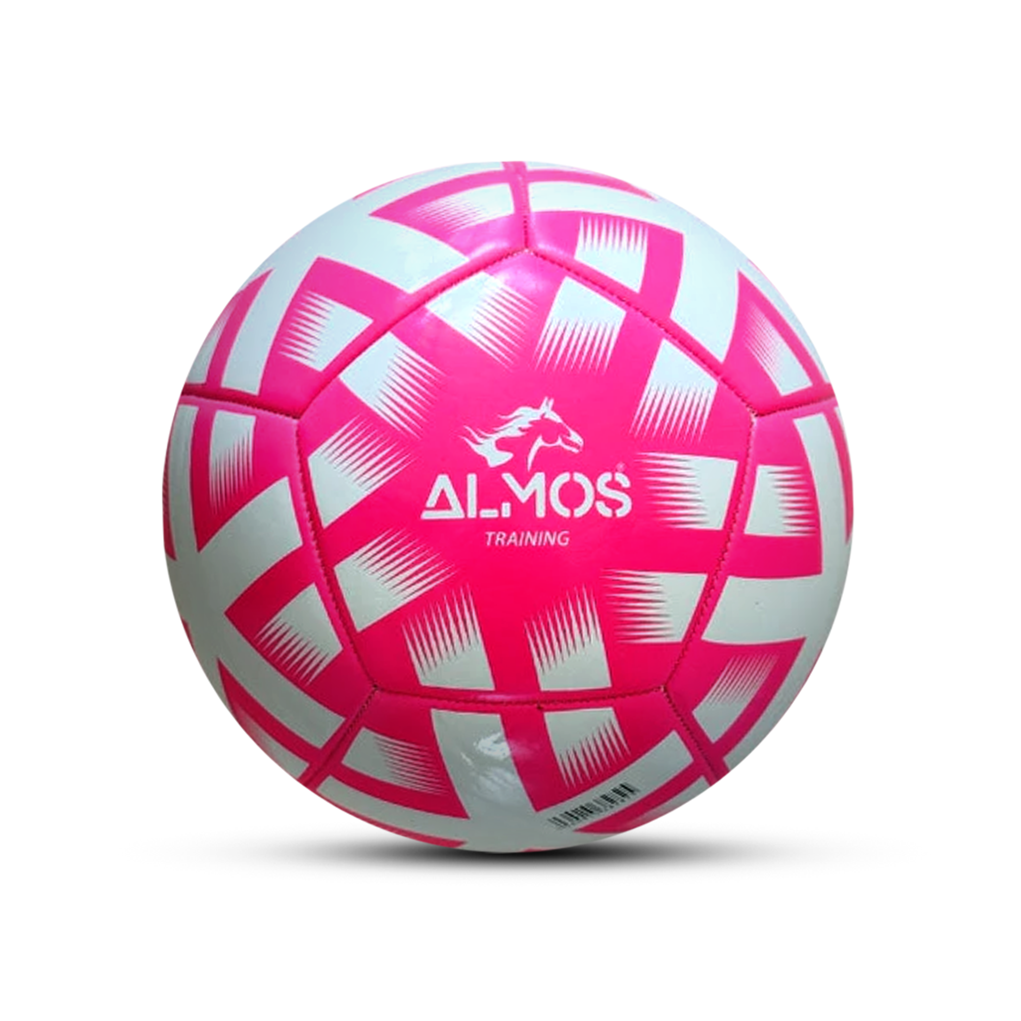 Almos Training PVC Soccer Ball – Size 4 & 5 | Blue, Red & Pink