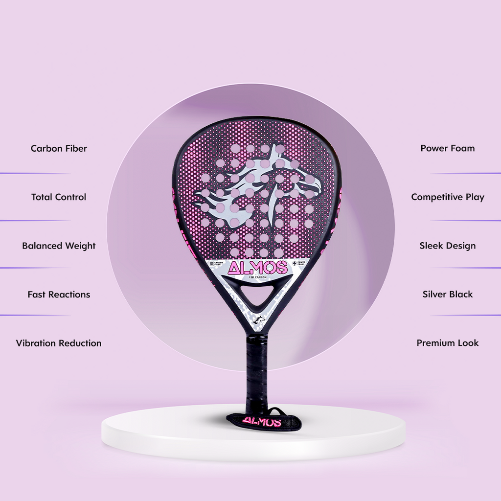 Almos TARIQ Z 12k Carbon Fibre Padel Racket 