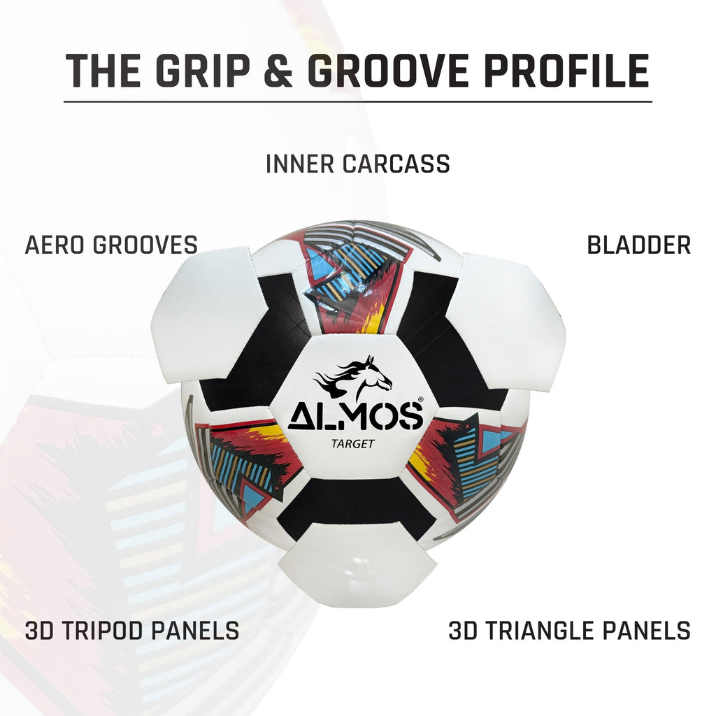 Almos Target Soccer Ball – Club & Match Ready | Size 4 & 5 