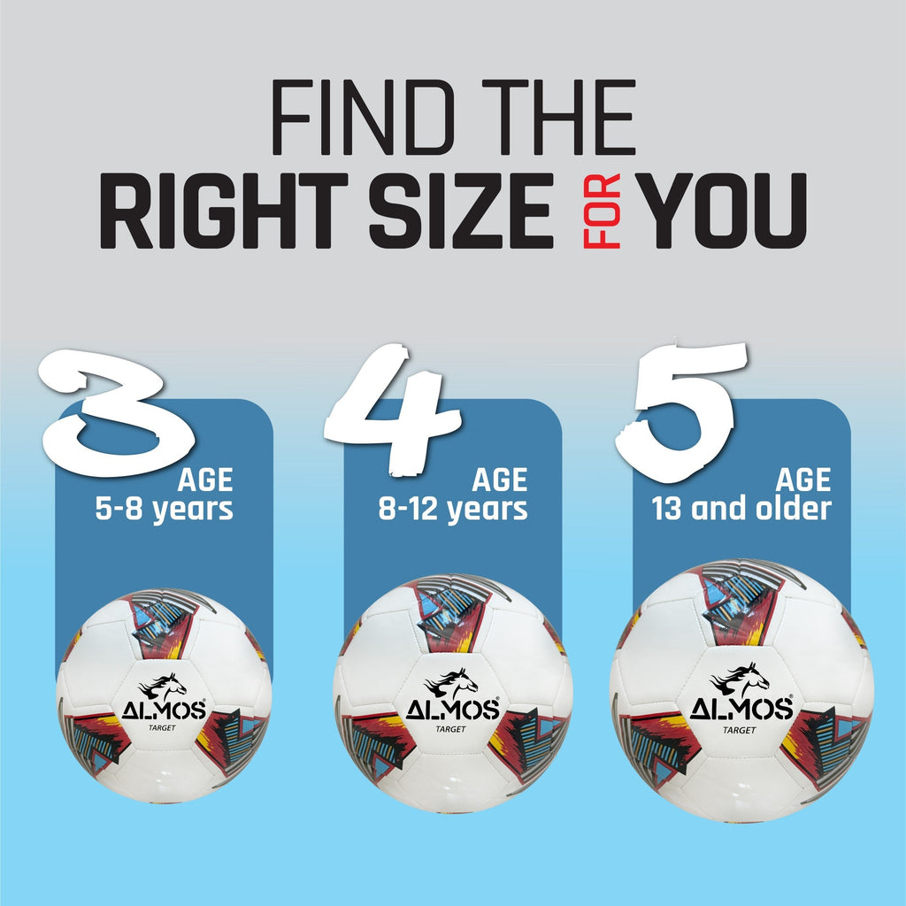 Almos Target Soccer Ball – Club & Match Ready | Size 4 & 5 